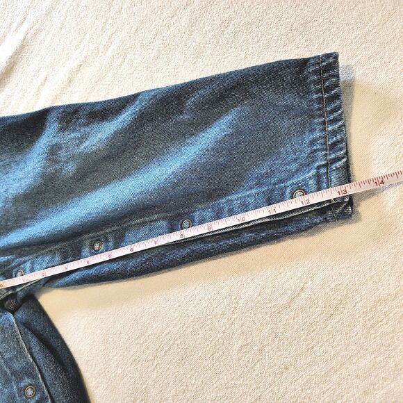 Oshkosh Vtg Boys Denim Bib Overalls Size 4T Made in USA Vestbak Blue - Picture 9 of 9